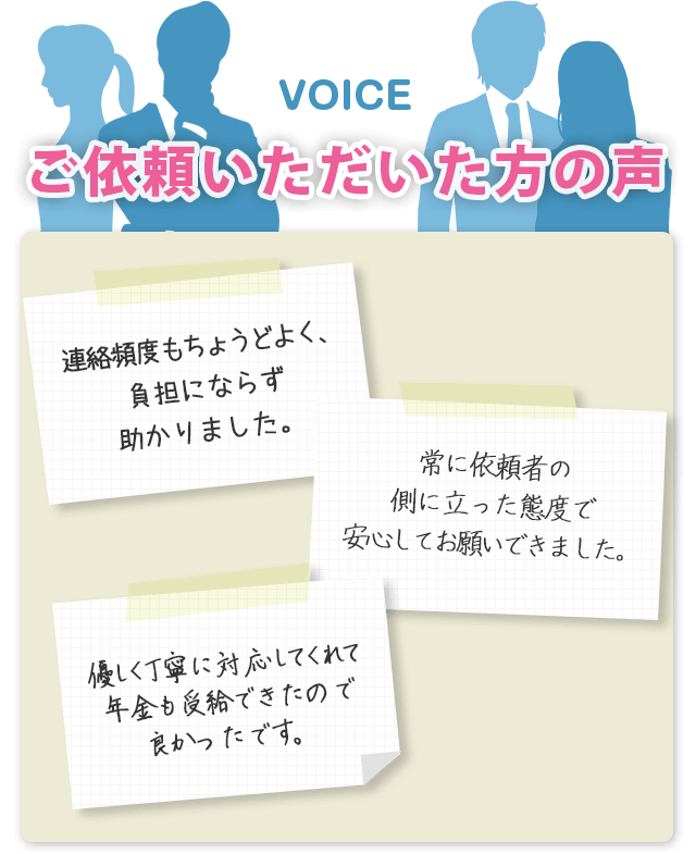 ご依頼いただいた方の声